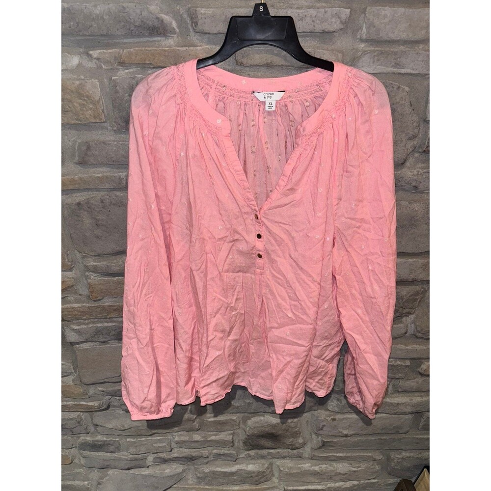 Crown and Ivy XL Blouse! Super pretty! - Picture 1 of 7